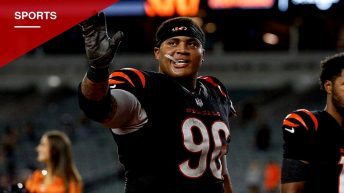 Bengals Rookie Landon Robinson Wears Navy Dress Uniform to First NFL Game on 9/11 Tribute Sunday