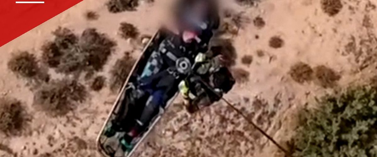 Kern County Deputies Hoist Injured Motorcyclist from Desert Canyon