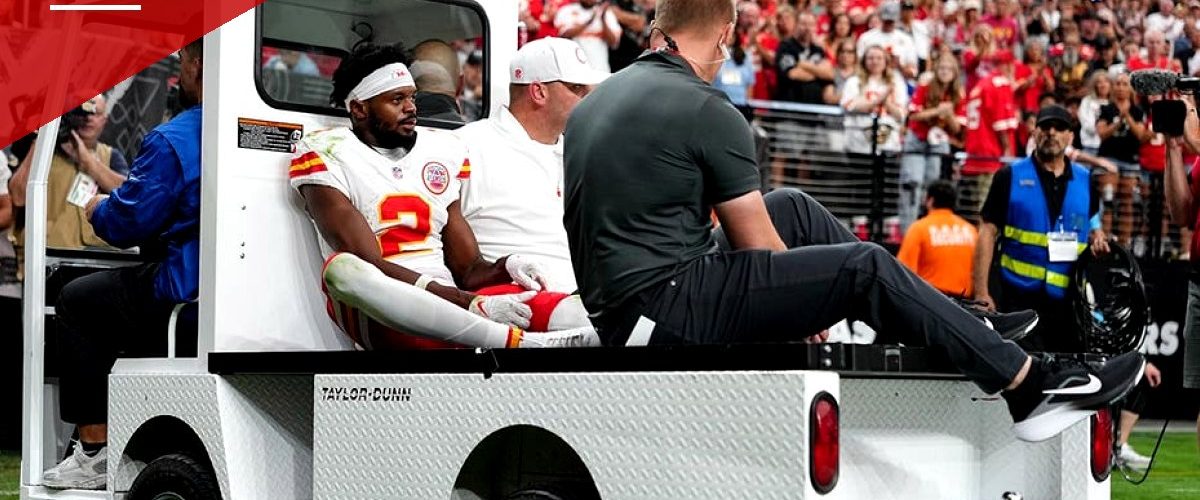 Chiefs' Tyquan Thornton Carted Off After Gruesome Ankle Injury on Game-Changing Catch