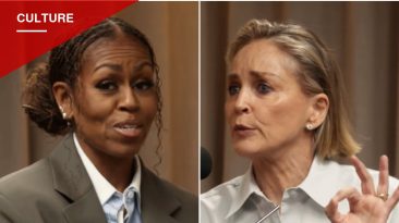 Michelle Obama and Sharon Stone Riff on a World Where Men Could Get Pregnant