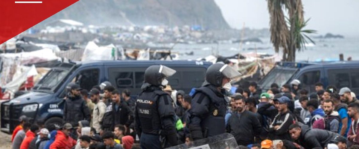 Spanish Police Move to Clear Ceuta Beach Camp Housing Thousands of Migrants